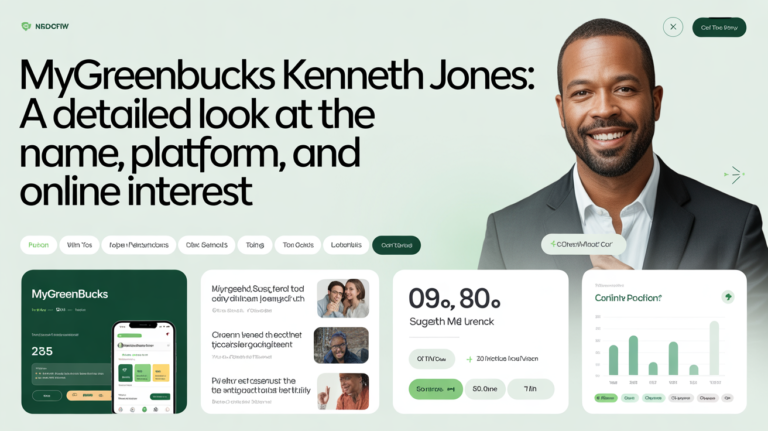 MyGreenBucks Kenneth Jones: A Detailed Look at the Name, Platform, and Online Interest mygreenbucks kenneth jones